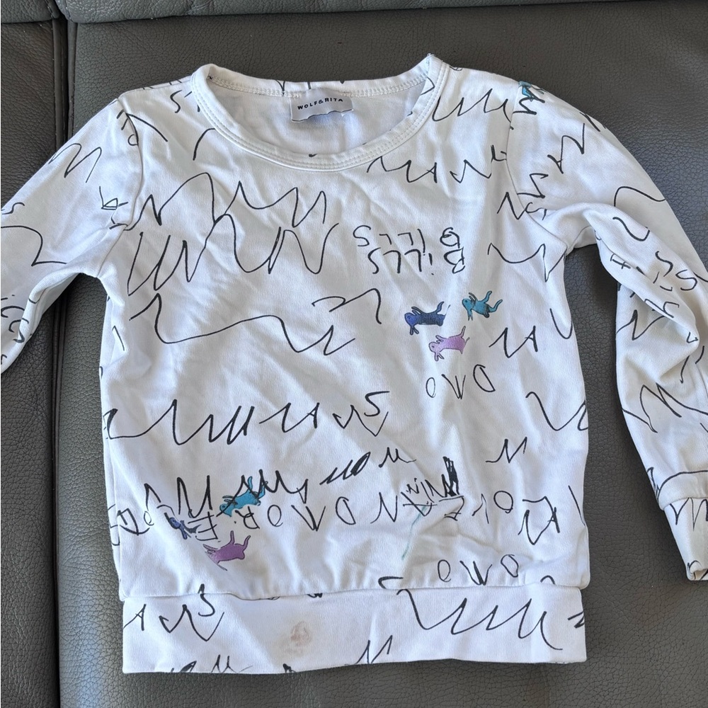 Kids Long Sleeve Shirt with Graphic Design